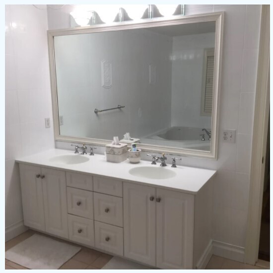 Bathroom Vanity Resurfaced in Lexington, MA (1)